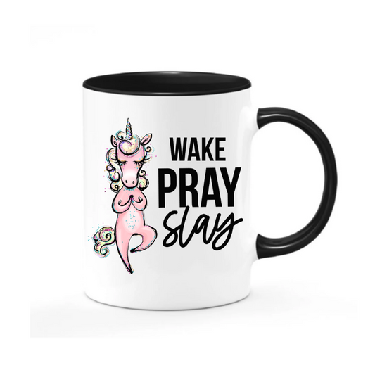 Wake Pray Slay Mug